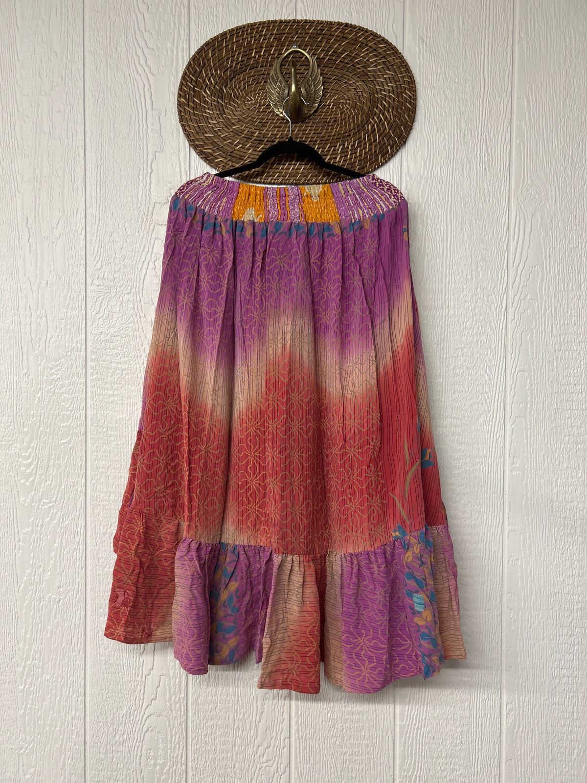 Crepe Sari Dahlia Skirt 1026 095