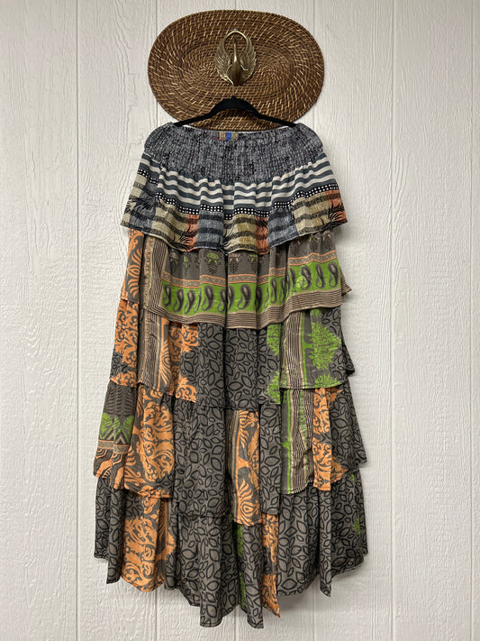 Rasgulla Sari Venus Ruffle Maxi 1125 015