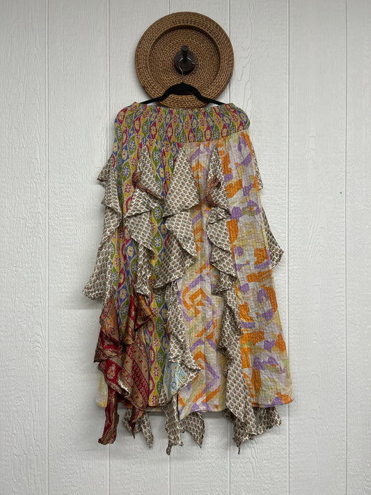 Pareo Kantha Willow Maxi Skirt 0826 214