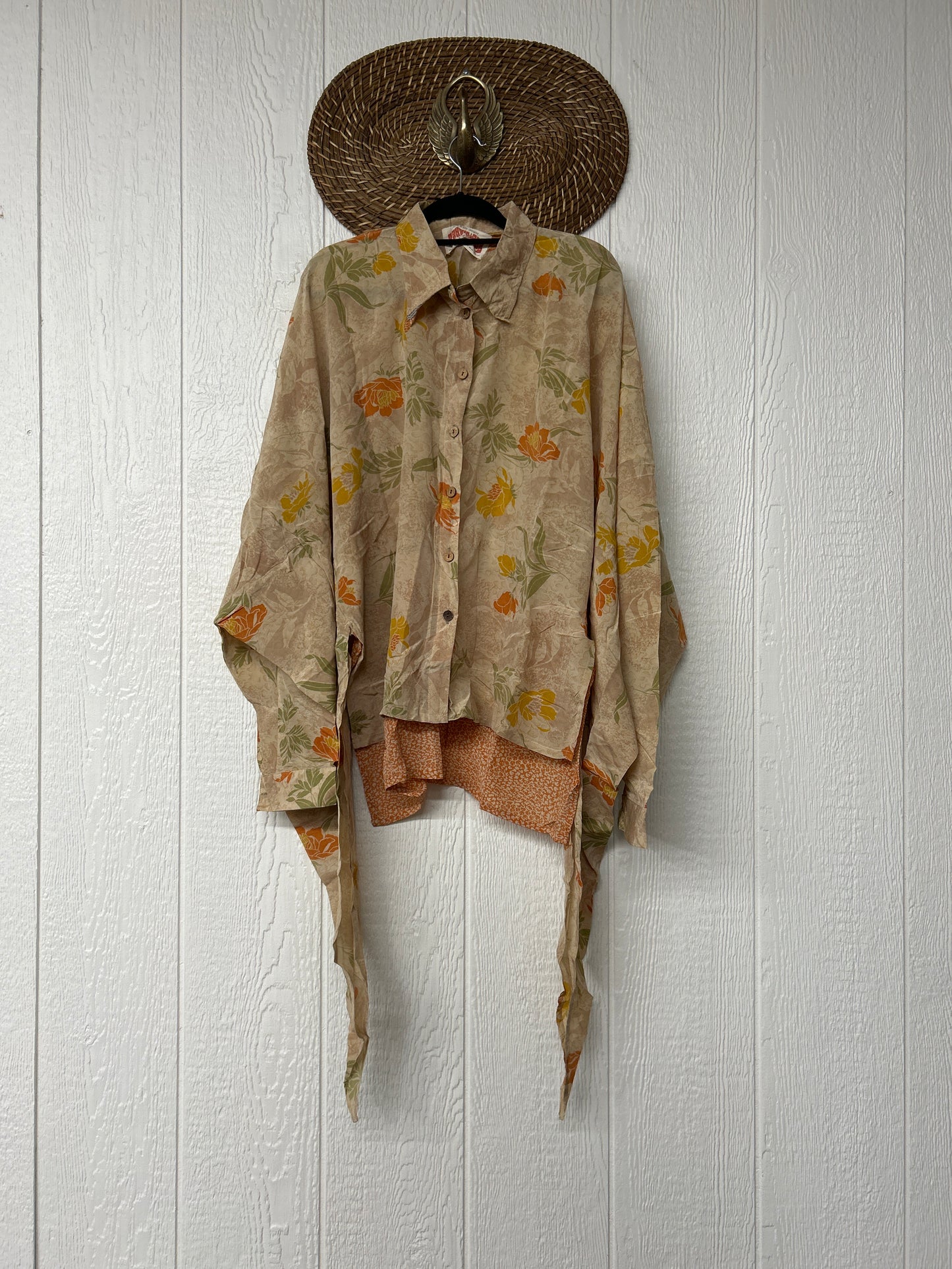 Crepe Sari Nirvana Button Down 1125 130