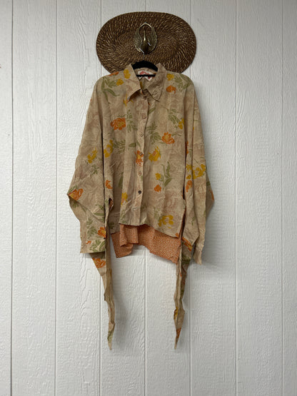 Crepe Sari Nirvana Button Down 1125 130