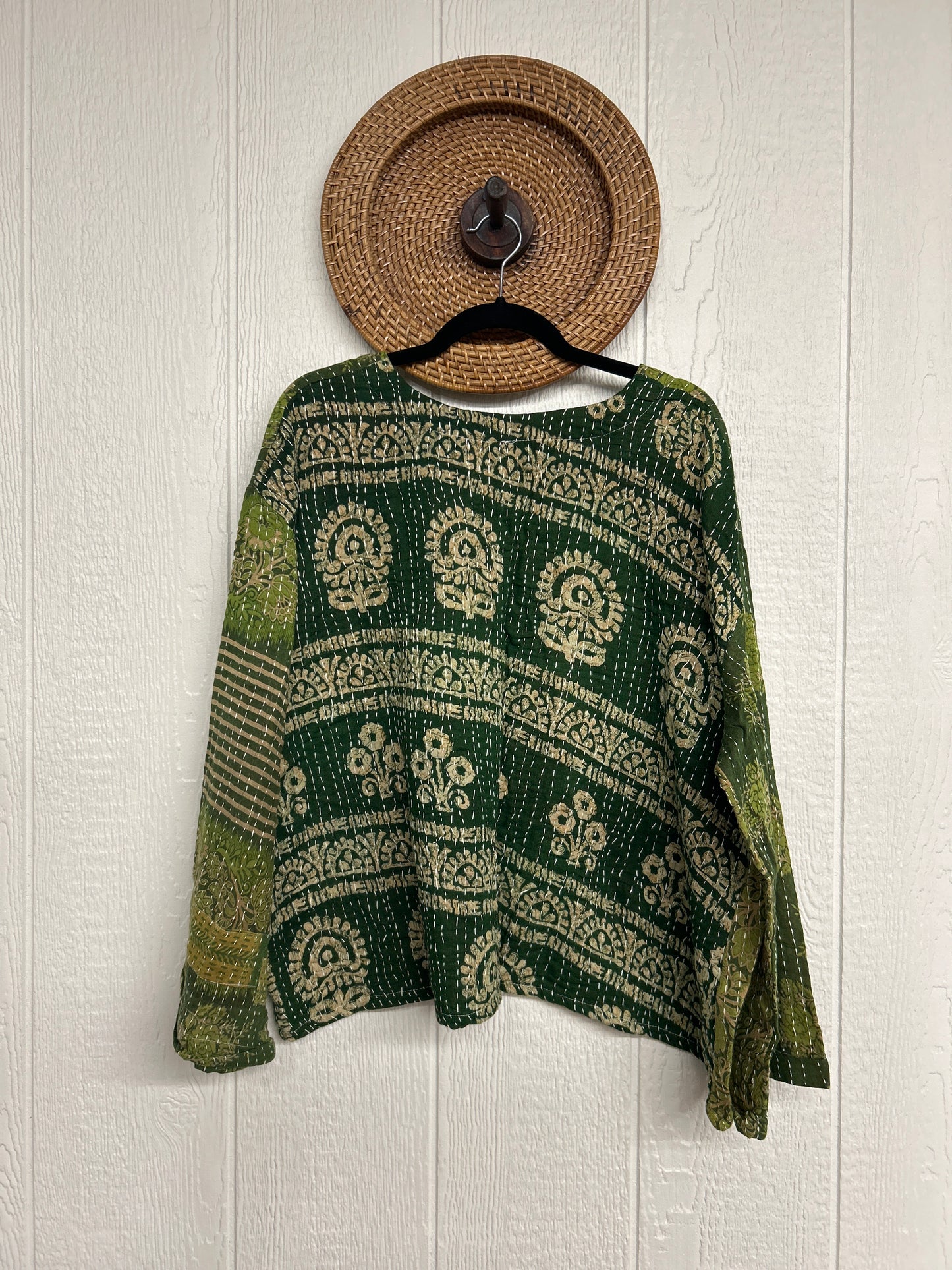 Pareo Kantha Wanderer Pocket Crop Top 0226 048