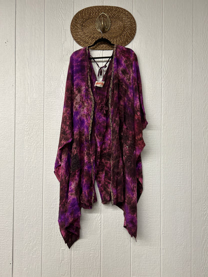 Crepe Sari Orchid Kimono 0626 104