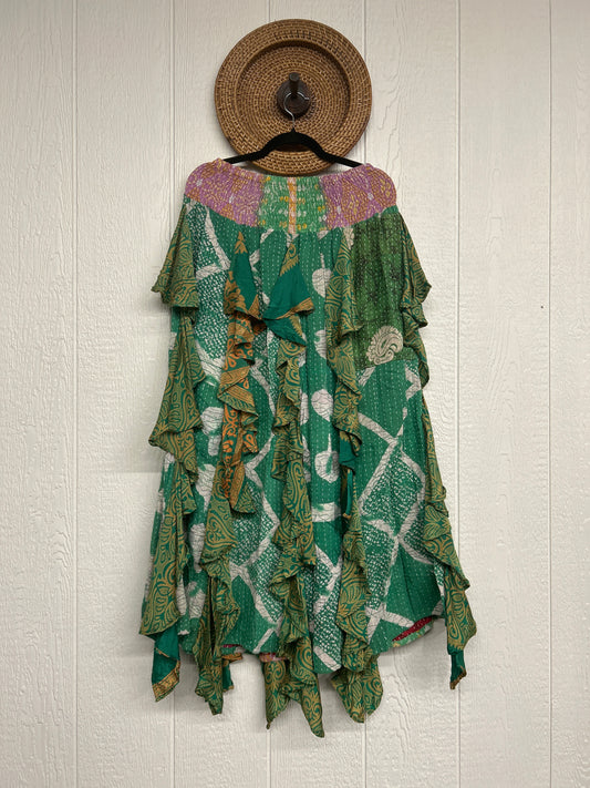 Pareo Kantha Willow Maxi Skirt 0826 240