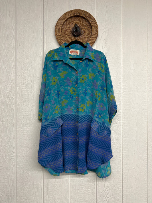 Crepe Sari Free To Be Button Down 0626 272