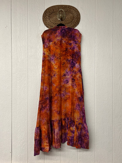 Crepe Sari Summer Dahlia Duster 0726 083