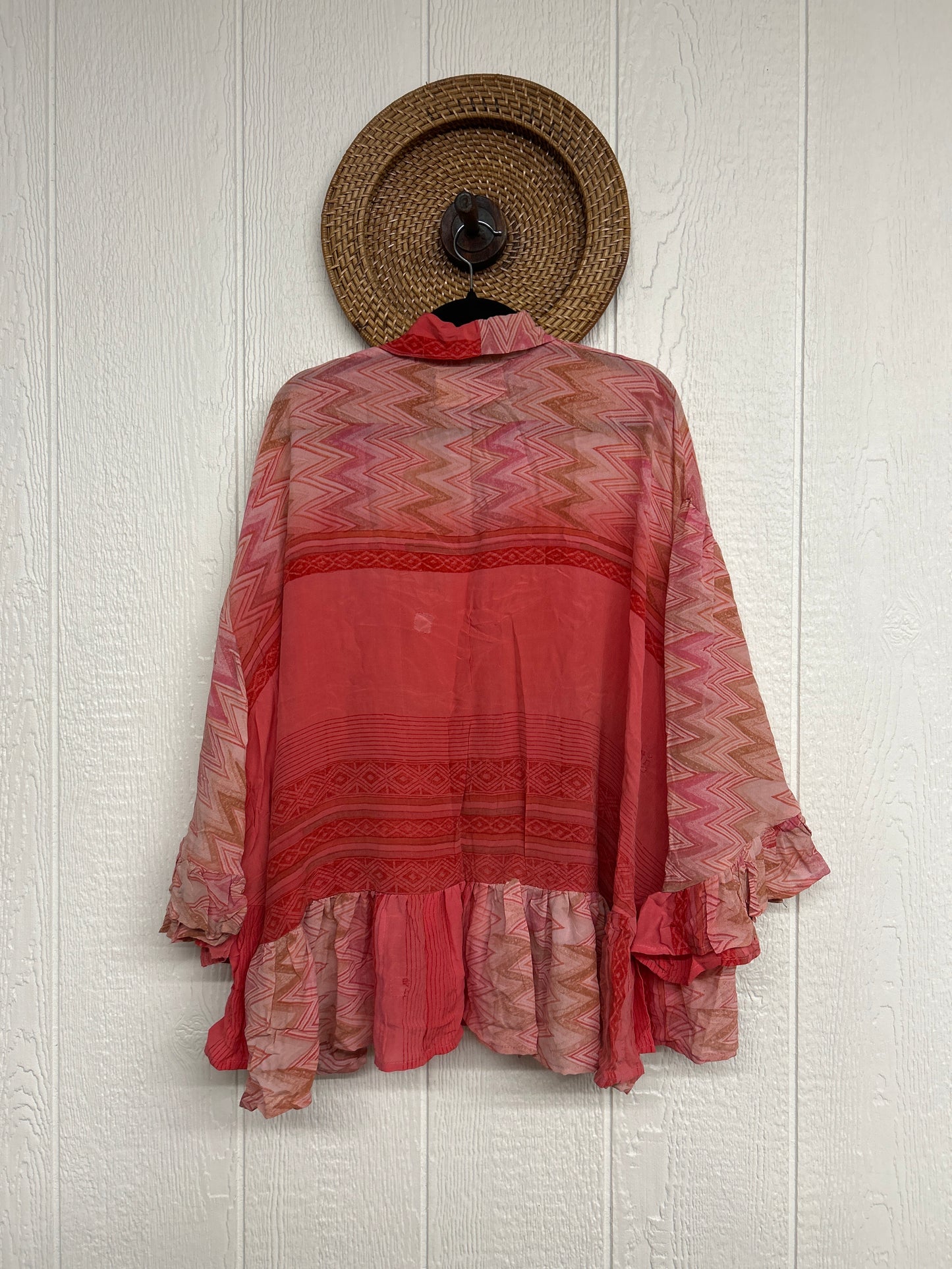 RETAIL Crepe Sari Wild Rose Top 0426 121
