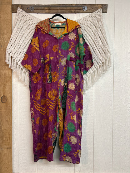 Kantha Zen Hoodie Jumpsuit 0925 222