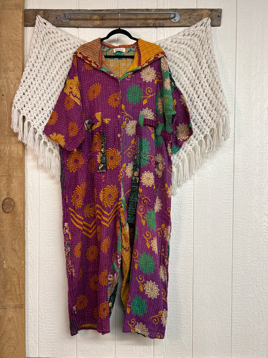 Kantha Zen Hoodie Jumpsuit 0925 222