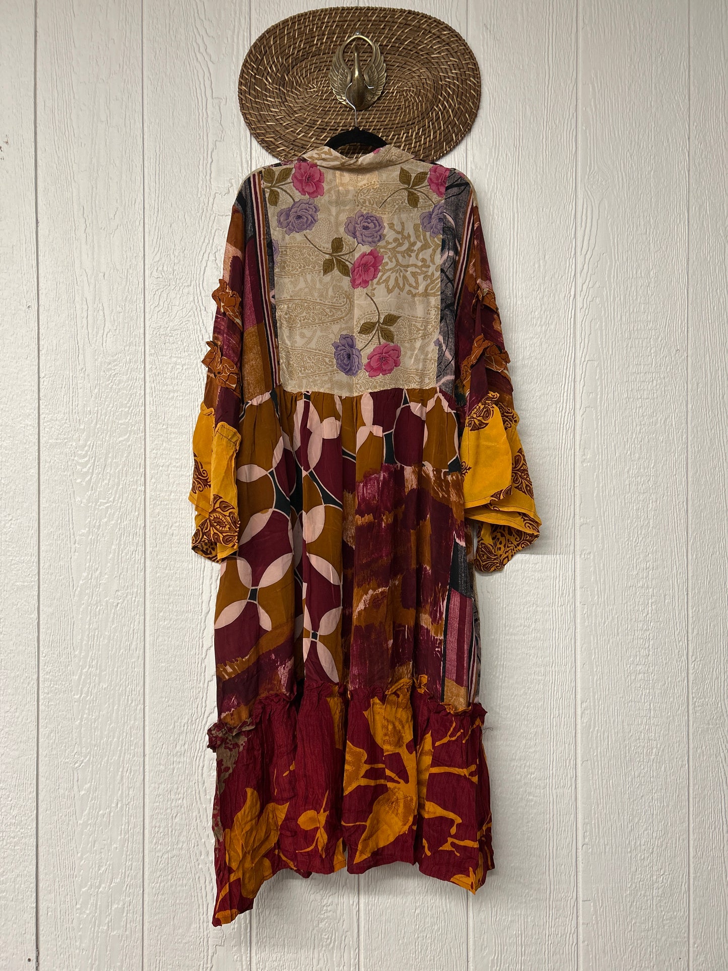 Crepe Sari Rhiannon Duster Dress 0226 006