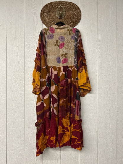 Crepe Sari Rhiannon Duster Dress 0226 006