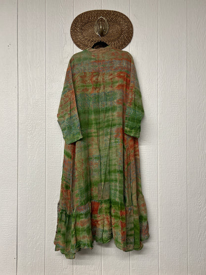 Crepe Sari Dahlia Duster Dress 0326 194