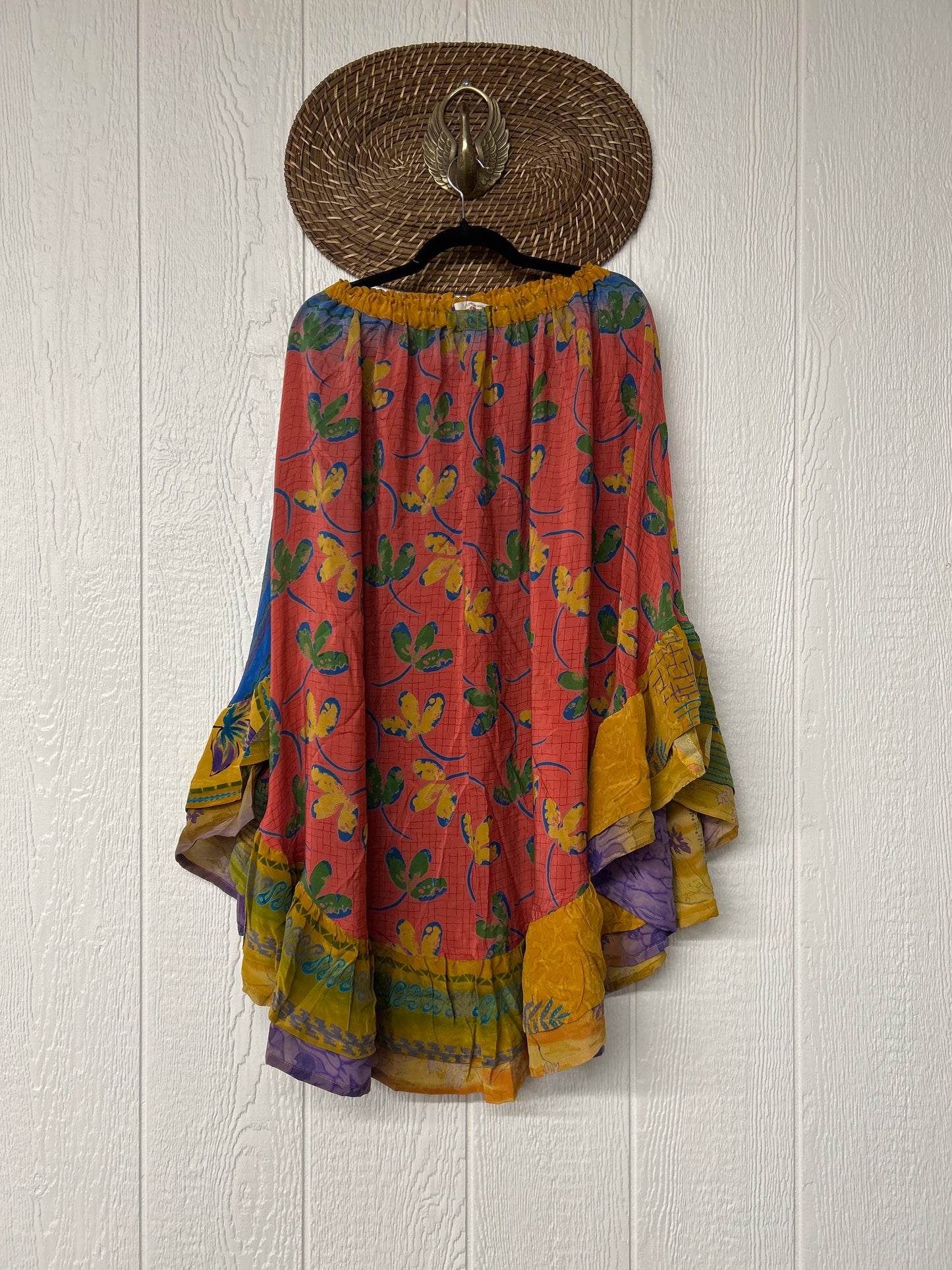 Crepe Wild Rose Skirt 1025 160