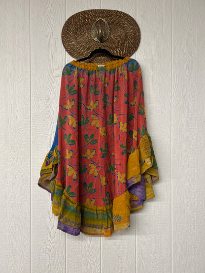 Crepe Wild Rose Skirt 1025 160