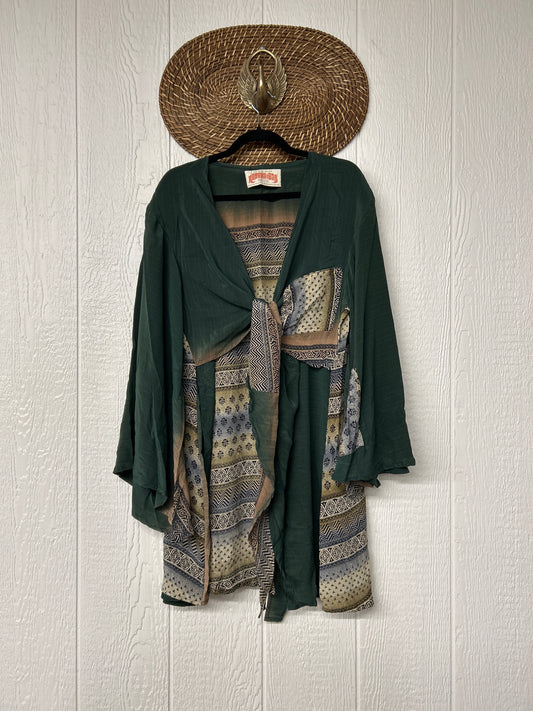 Crepe Sari Shortie Spellbound Kimono 0426 118