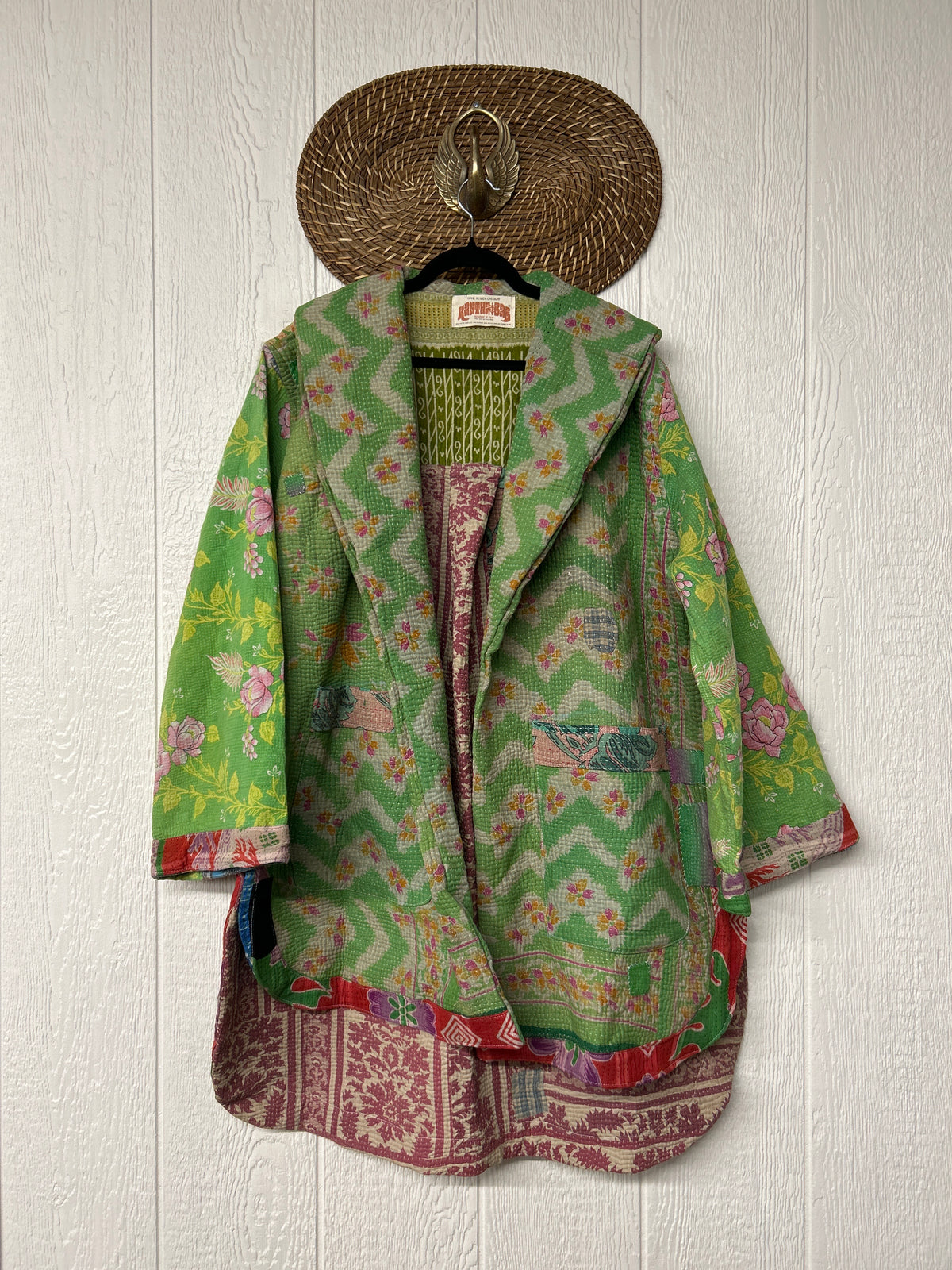 Fine Kantha Drifter Coat 1026 085