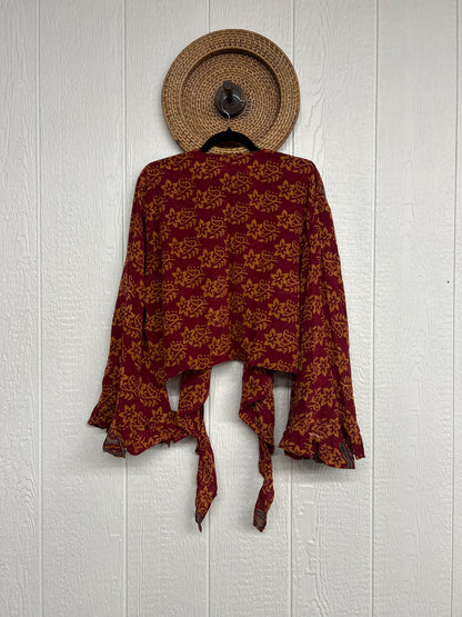 Crepe Sari Zeppelin Crop Shrug 0426 163