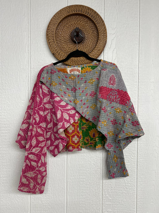 Pareo Kantha In Bloom Cropped Pullover 0326 110