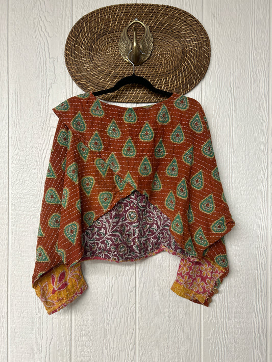 Pareo Kantha In Bloom Cropped Pullover 0326 185