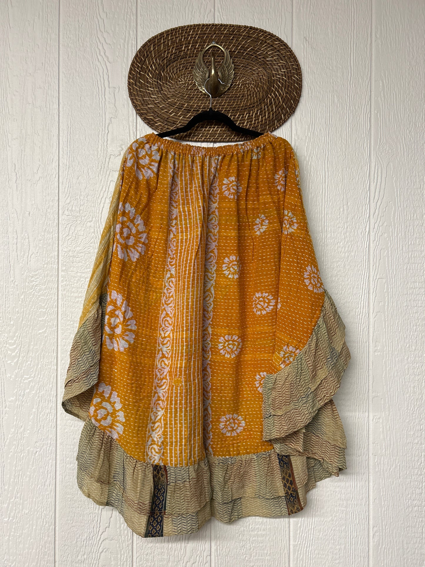 Pareo Kantha Wild Rose Skirt 0426 226