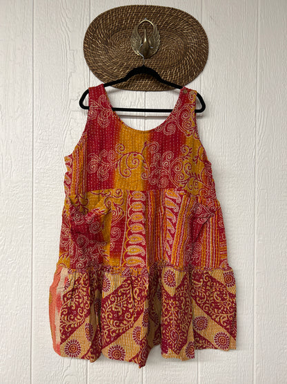 Kantha Meadow Mini Dress 0625 042