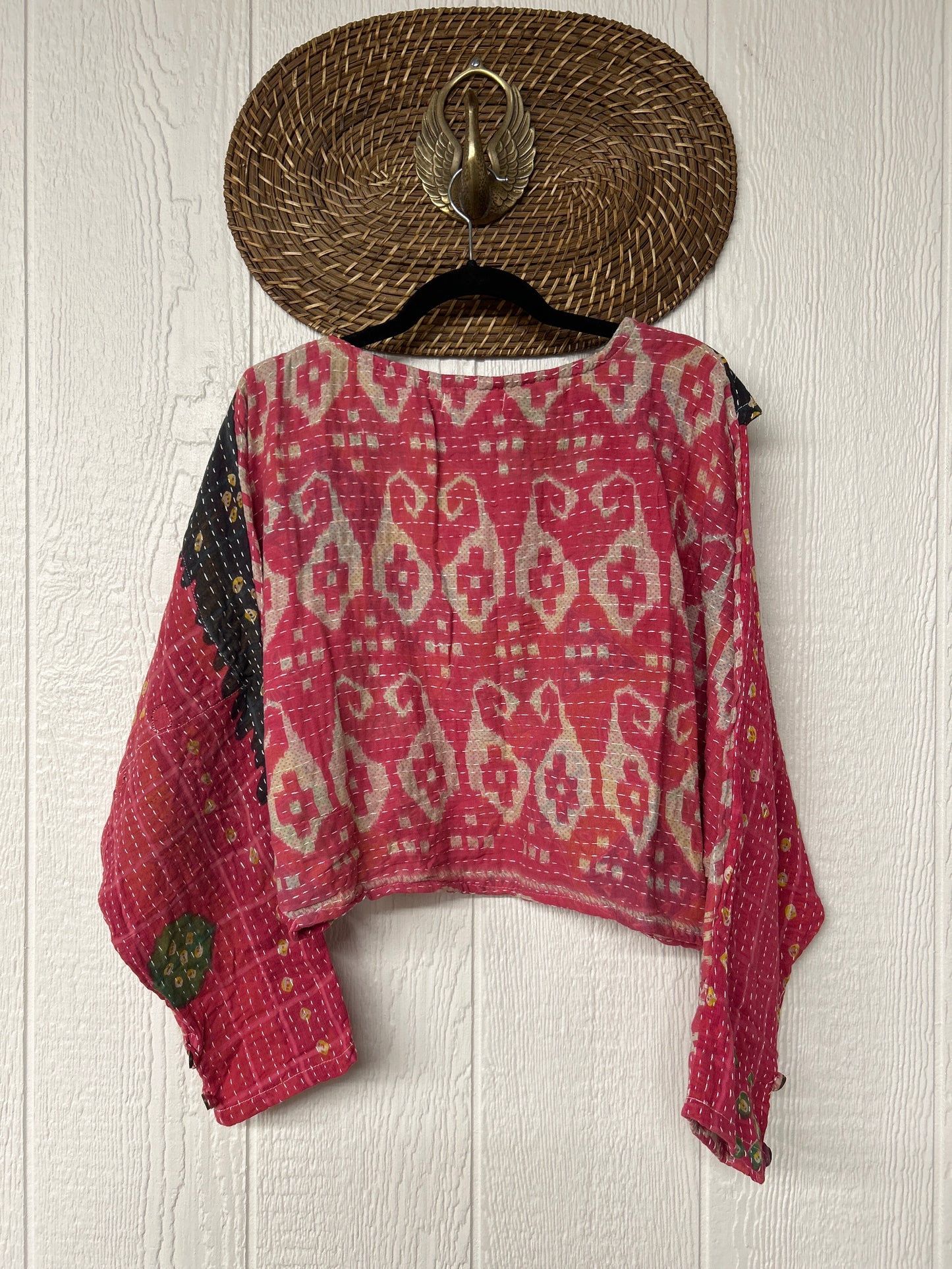 Pareo Kantha In Bloom Cropped Pullover 0326 252