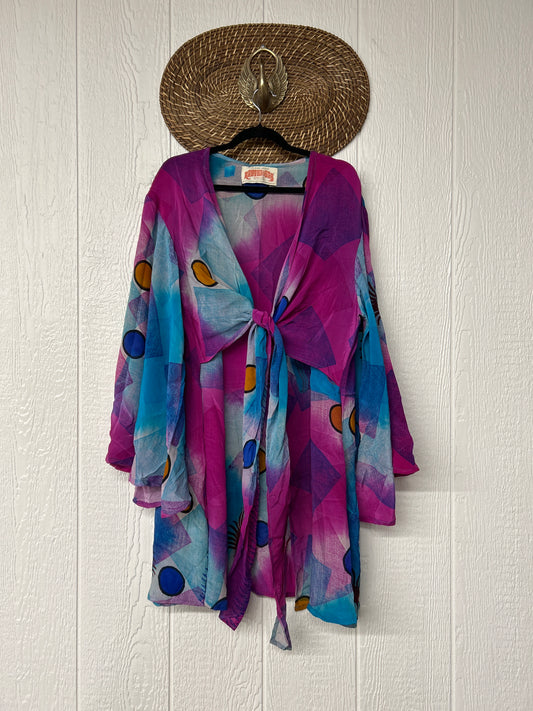 Crepe Sari Shortie Spellbound Kimono 0426 012