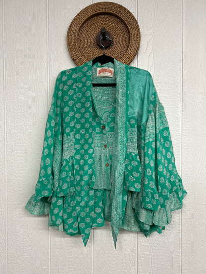 Crepe Sari Wild Rose Top 1225 050