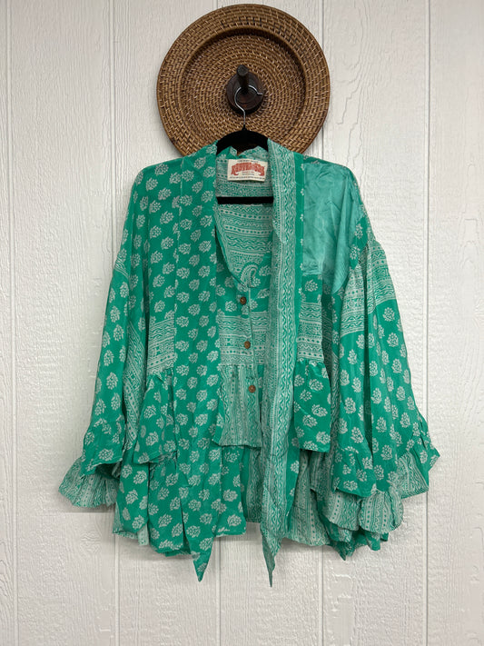 Crepe Sari Wild Rose Top 1225 050