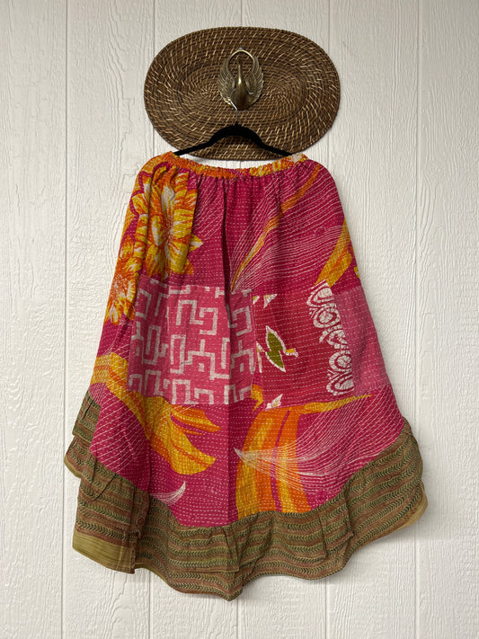 Pareo Kantha Wild Rose Skirt 0426 172