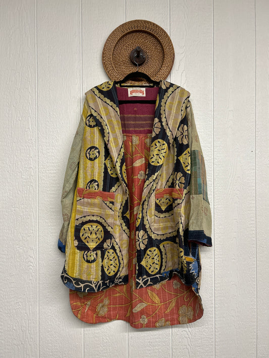 Fine Kantha Drifter Coat 1026 215