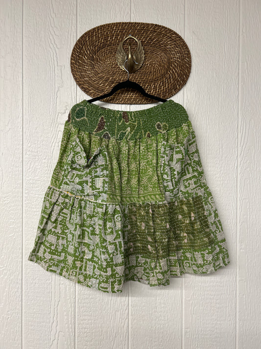 Pareo Kantha Meadow Skirt 0826 024