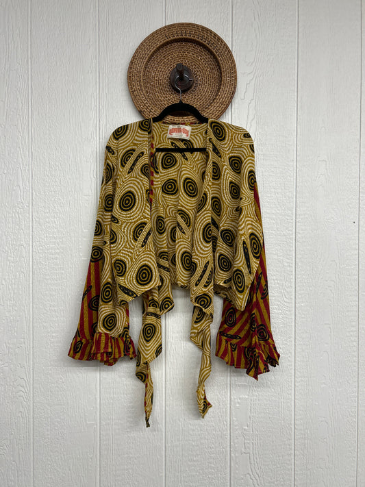 Crepe Sari Zeppelin Crop Shrug 0426 107