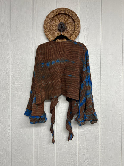 Crepe Sari Zeppelin Crop Shrug 0426 189