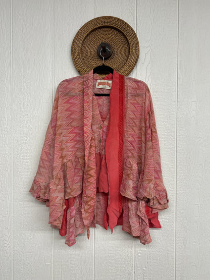 RETAIL Crepe Sari Wild Rose Top 0426 121