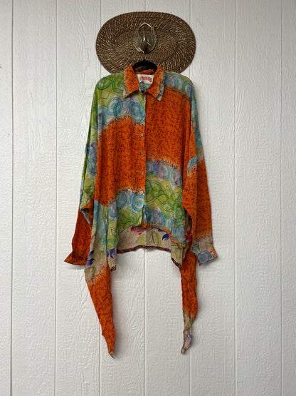 Crepe Sari Nirvana Button Down 1125 114