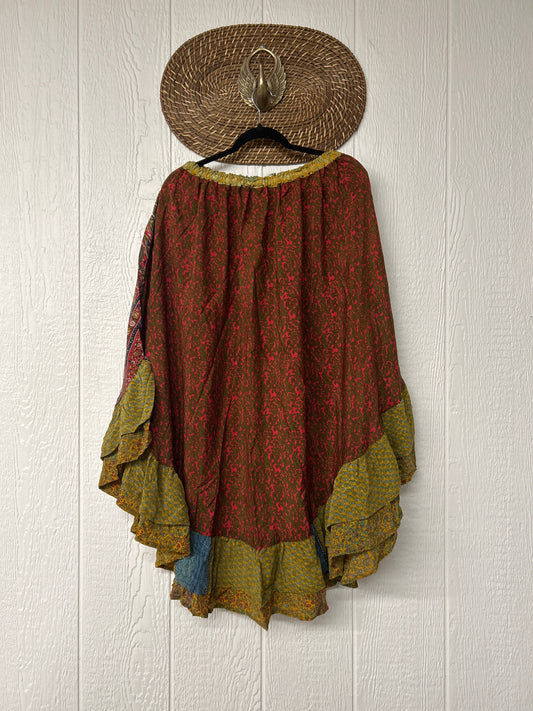 Crepe Wild Rose Skirt 1025 239