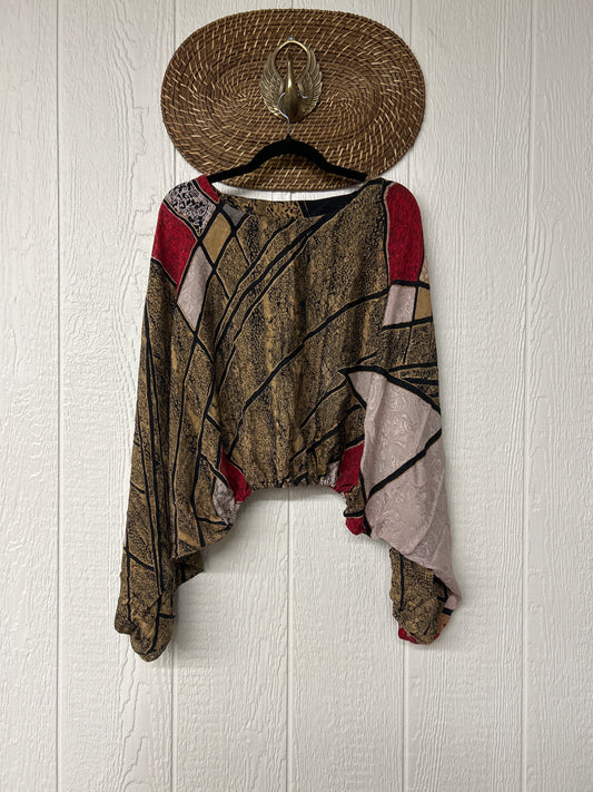 Crepe Sari Luna Crop Top 0126 190