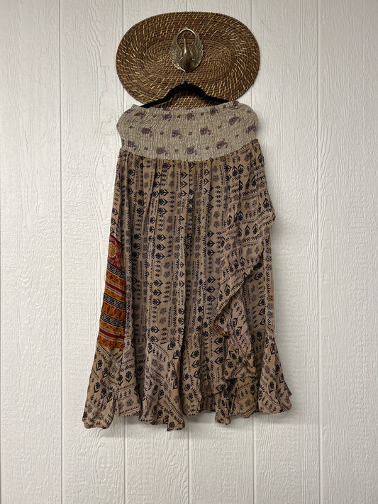 Crepe Sari Inner Peace Wrap Skirt 0626 131