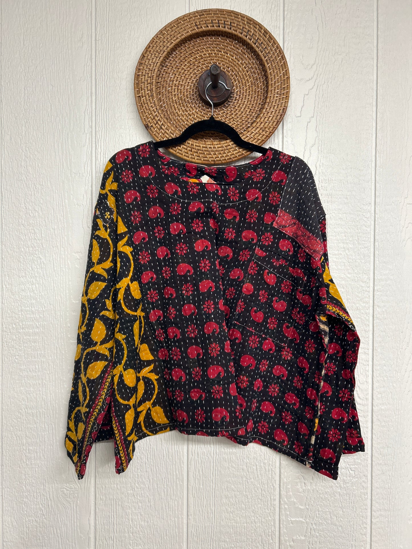 Pareo Kantha Wanderer Pocket Crop Top 0226 073