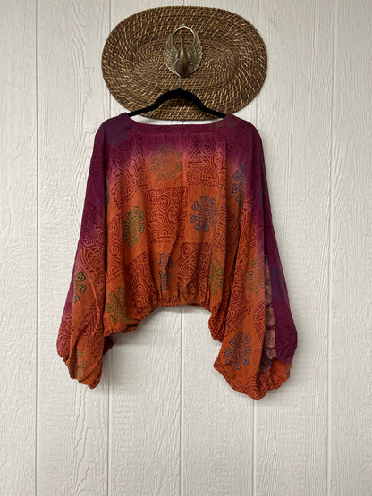 Crepe Sari Luna Crop Top 0126 272