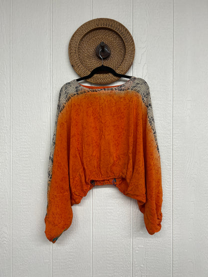 Crepe Sari Luna Crop Top 0126 092