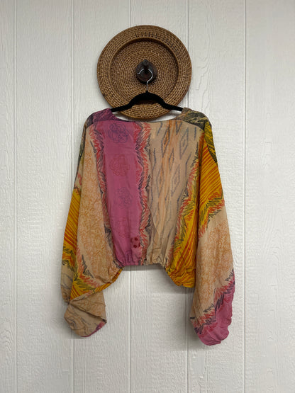 Crepe Sari Luna Crop Top 0126 034