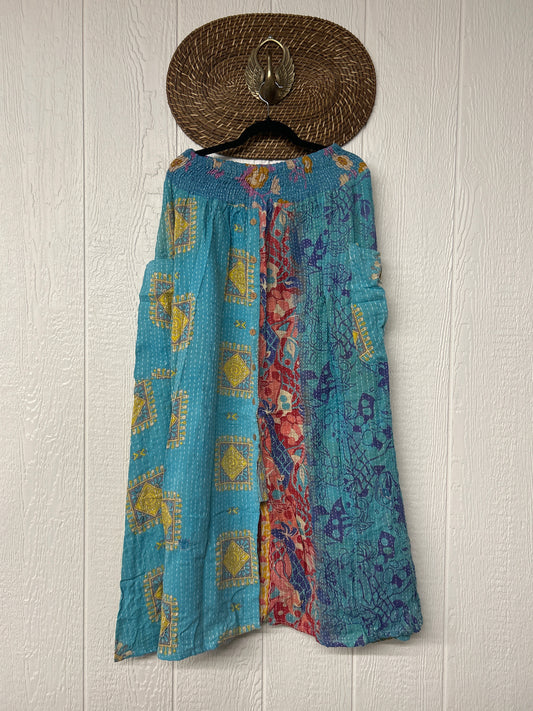 Pareo Kantha Butterfly Cargo Skirt 0426 005