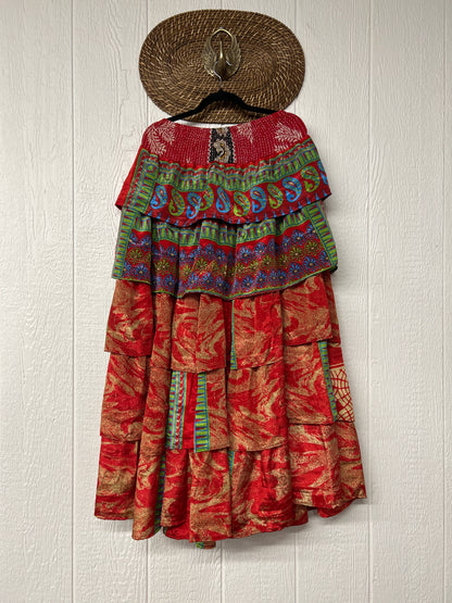 Rasgulla Sari Venus Ruffle Maxi 1125 013