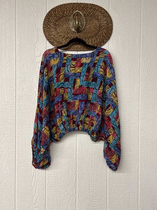 Crepe Sari Luna Crop Top 0126 182