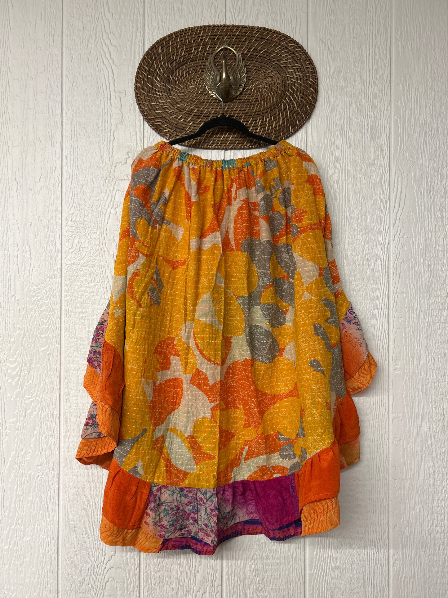 Pareo Kantha Wild Rose Skirt 0426 068