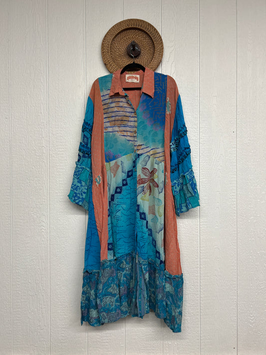 Crepe Sari Rhiannon Duster Dress 0226 192