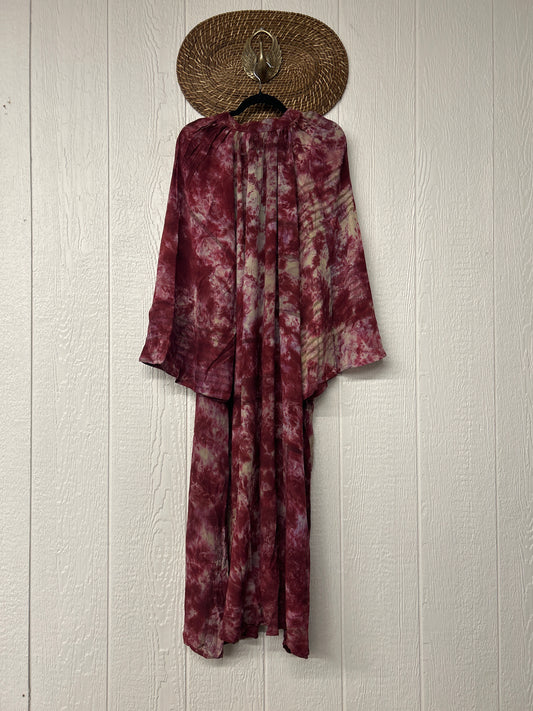 Crepe Sari Woodstock Duster Dress 0226 008