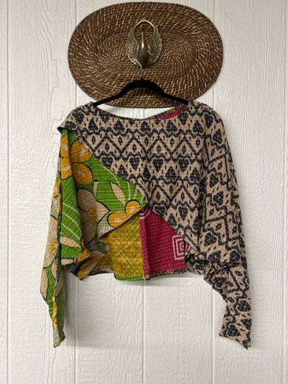 RETAIL Pareo Kantha In Bloom Cropped Pullover 0326 135